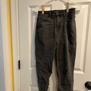 American Eagle Black Mom Jeans